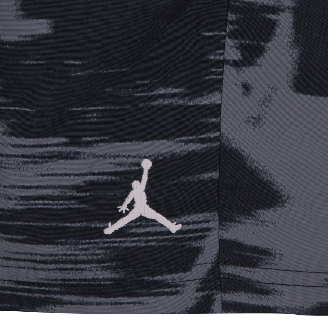 Jordan Boys MJ Flight MVP AOP Black Shorts (Little Kids)