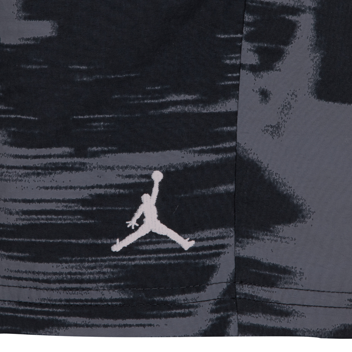 Jordan Boys MJ Flight MVP AOP Black Shorts (Little Kids)