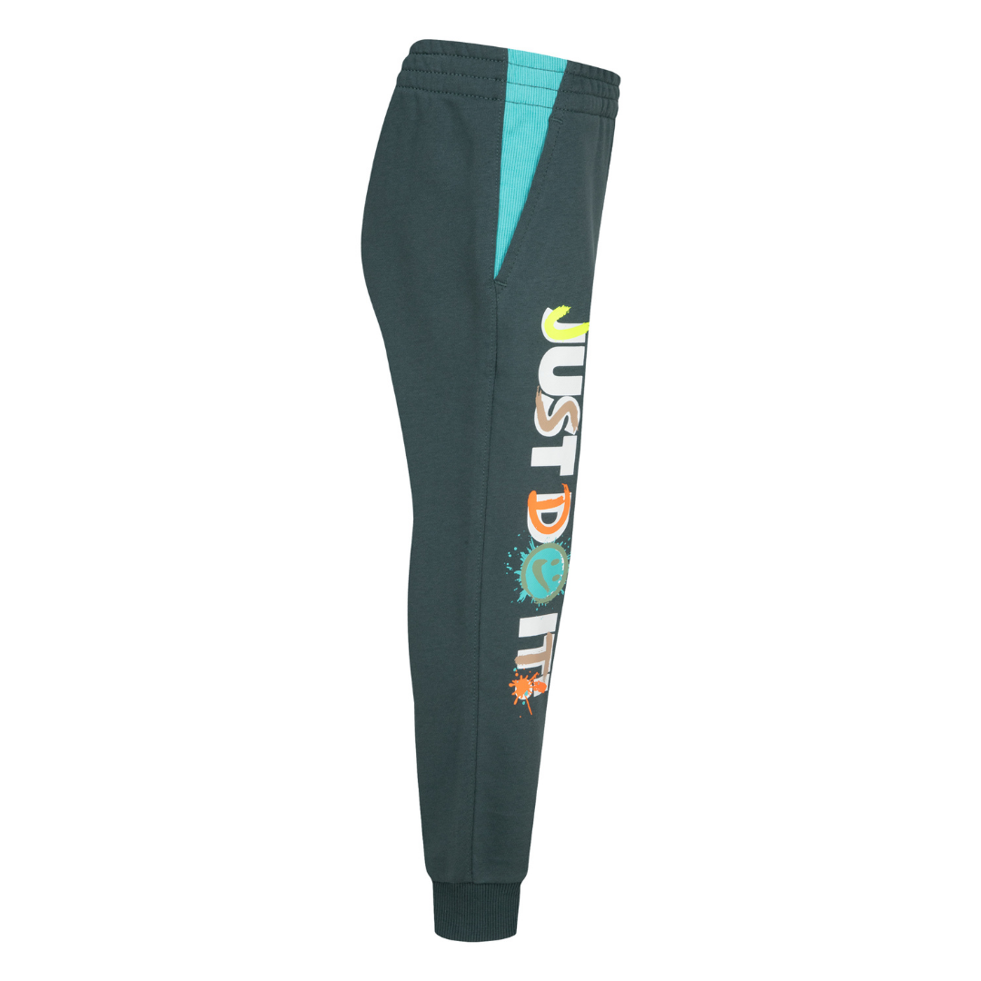 Nike Boys Sportswear Express Yourself Green Joggers (Little Kids)