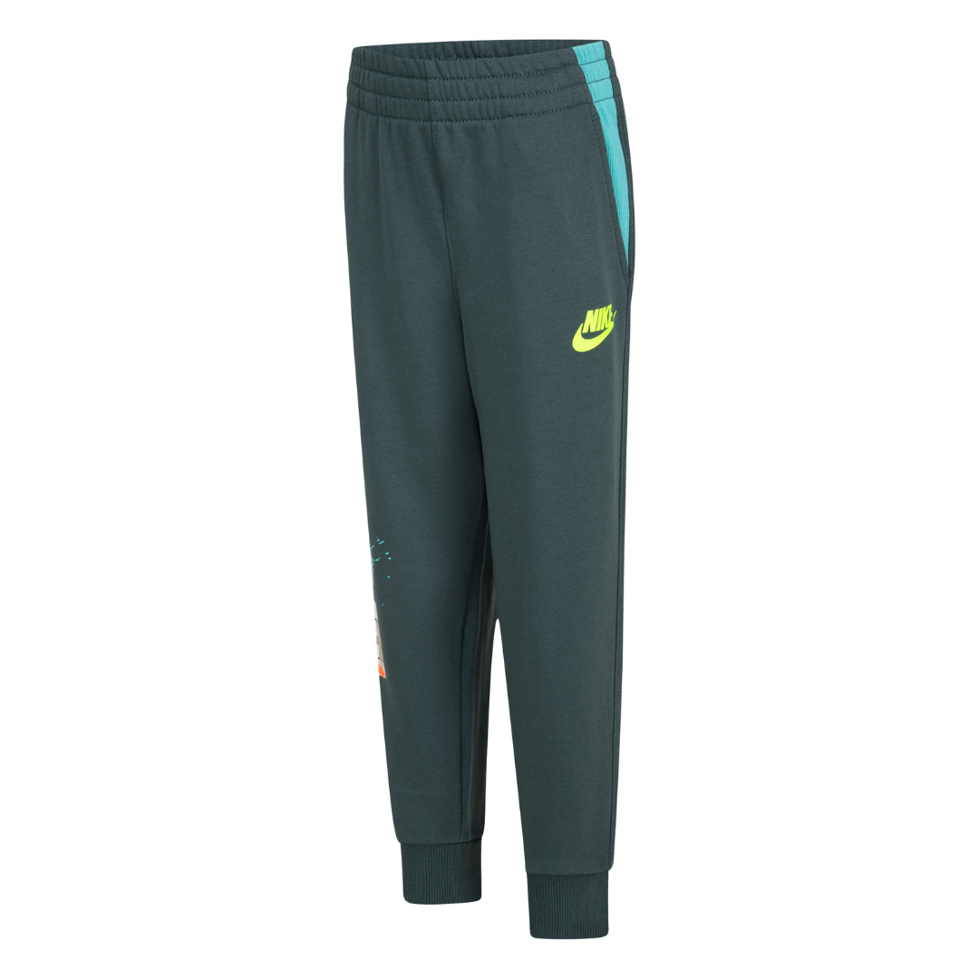 Nike Boys Sportswear Express Yourself Green Joggers (Little Kids)