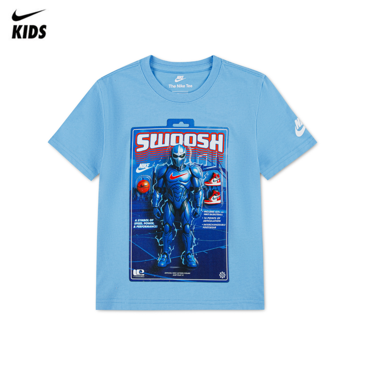Nike Boys Swoosh Action Figure T-shirt (Little Kids)