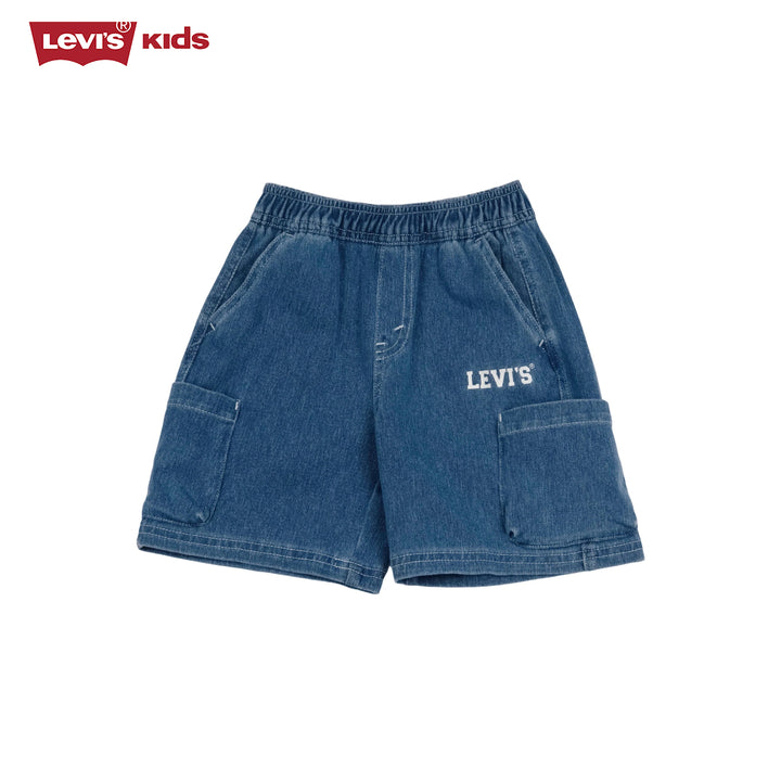 Levi's Boys Denim Washed Loose Cargo Shorts (Big Kids)
