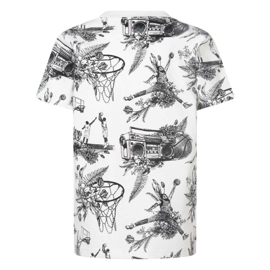 Jordan Boys Sports Sketch White T-Shirt (Little Kids)