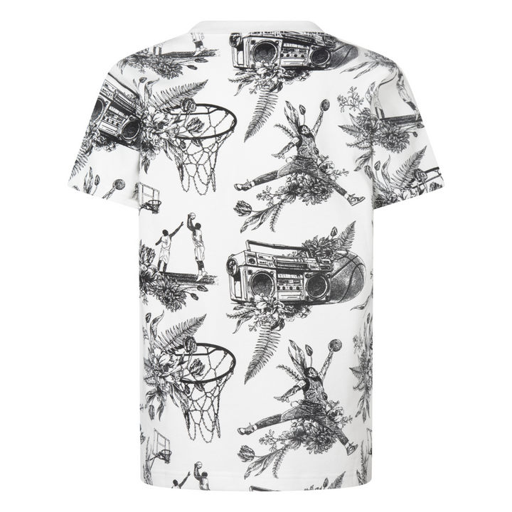 Jordan Boys Sports Sketch White T-Shirt (Little Kids)