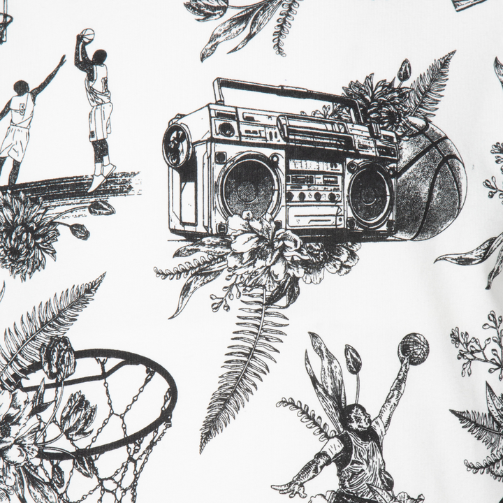 Jordan Boys Sports Sketch White T-Shirt (Little Kids)