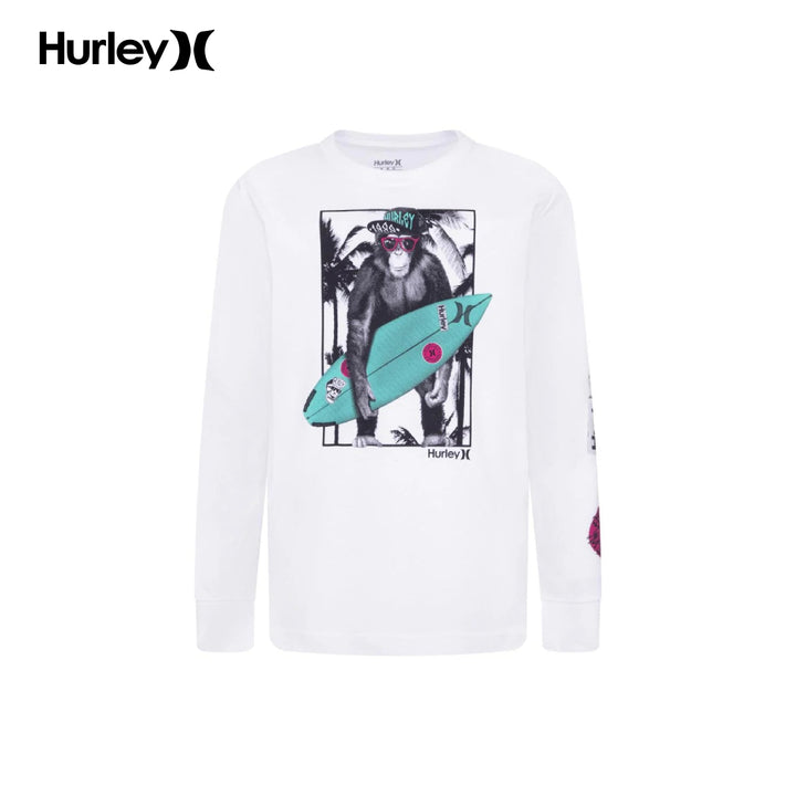 Hurley Boys Still In Biz Long Sleeve T-Shirt (Big Kids)