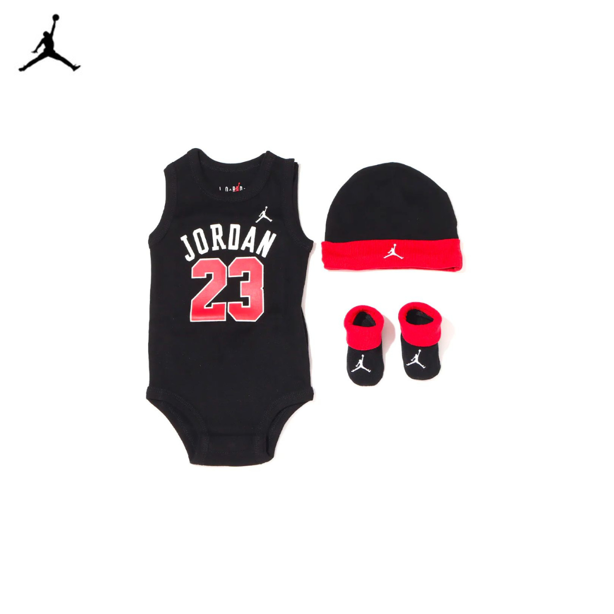 Jordan 3-Piece Bodysuit, Beanie & Booties Gift Set (Infant)