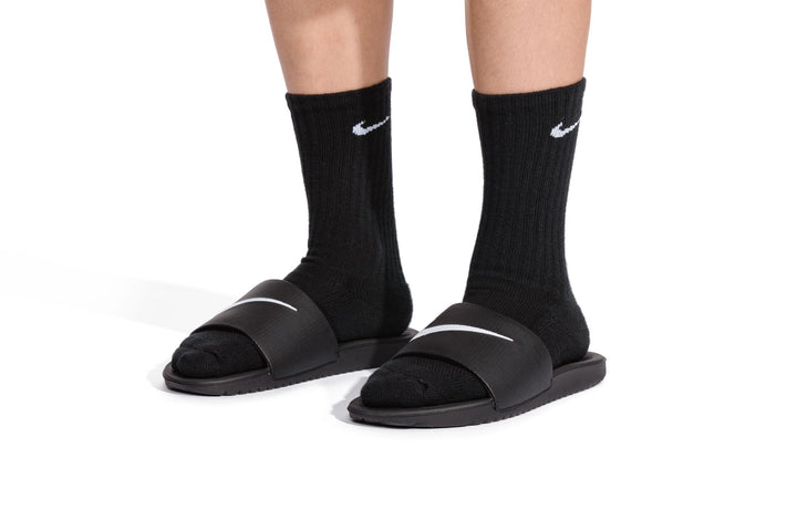 Nike Kawa Slides Black Sandals (Little Kids)