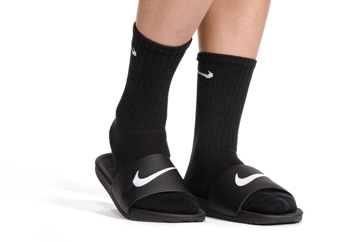 Nike Kawa Slides Black Sandals (Little Kids)