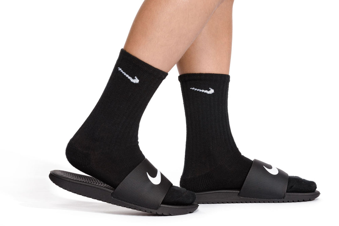 Nike Kawa Slides Black Sandals (Little Kids)