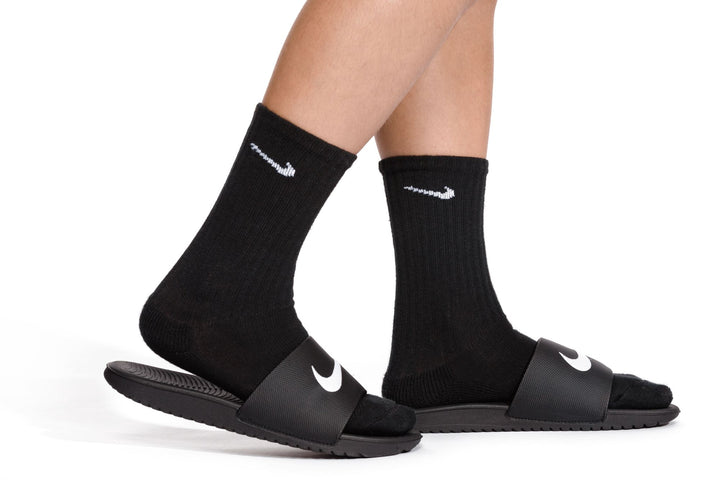 Nike Kawa Slides Black Sandals (Little Kids)