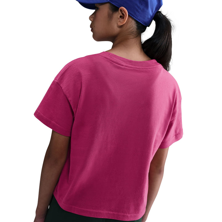 Nike Girls Sportswear Essential Boxy T-Shirt Sweet Beet (Big Kids)
