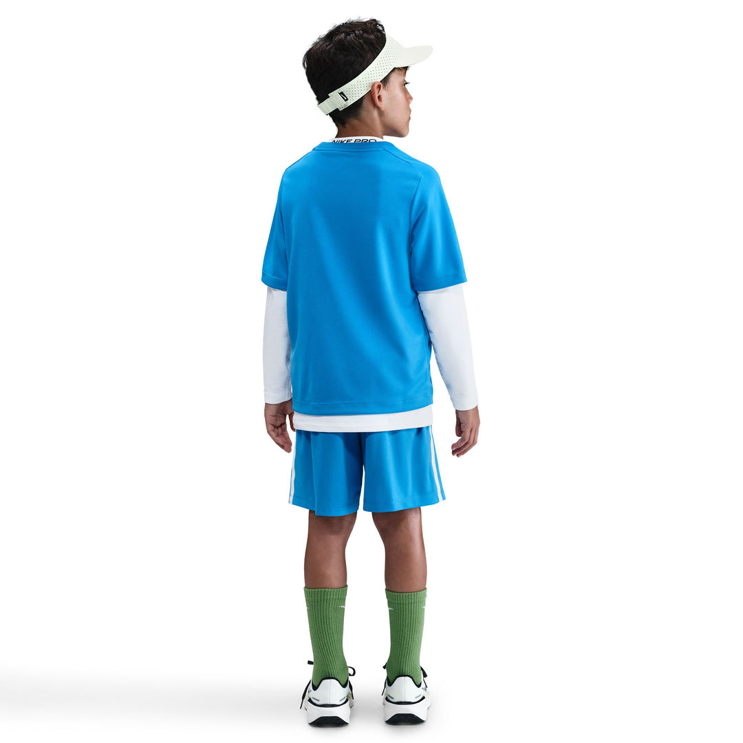 Nike Boys Multi Dri-FIT T-Shirt Blue (Big Kids)