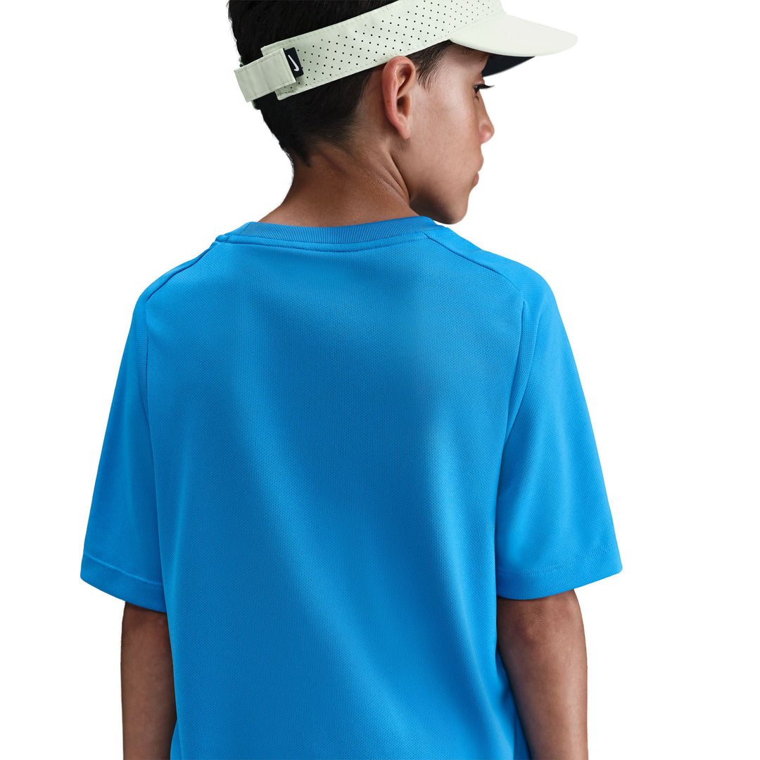 Nike Boys Multi Dri-FIT T-Shirt Blue (Big Kids)