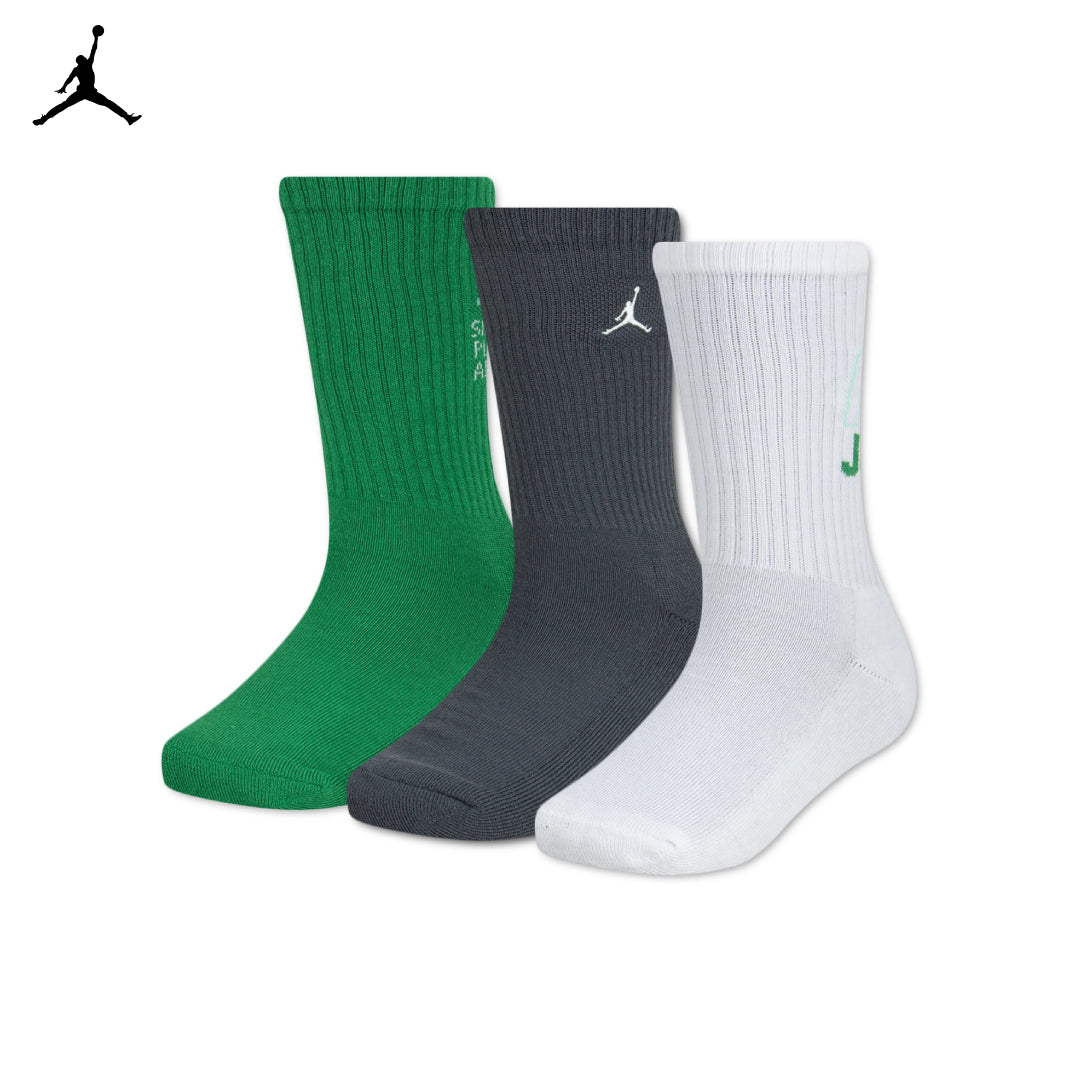 Jordan Boys 3-Pack MJ Legendary Crew Socks (Big Kids)