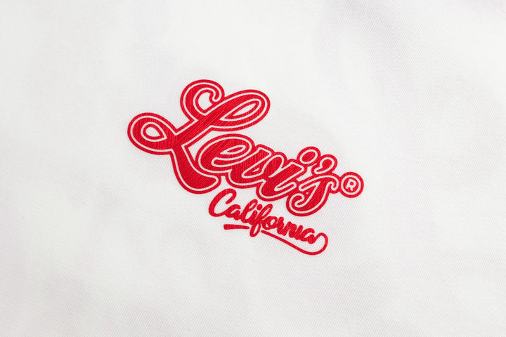 Levi's Girls Sugar Swizzle Cotton White T-Shirt (Little Kids)