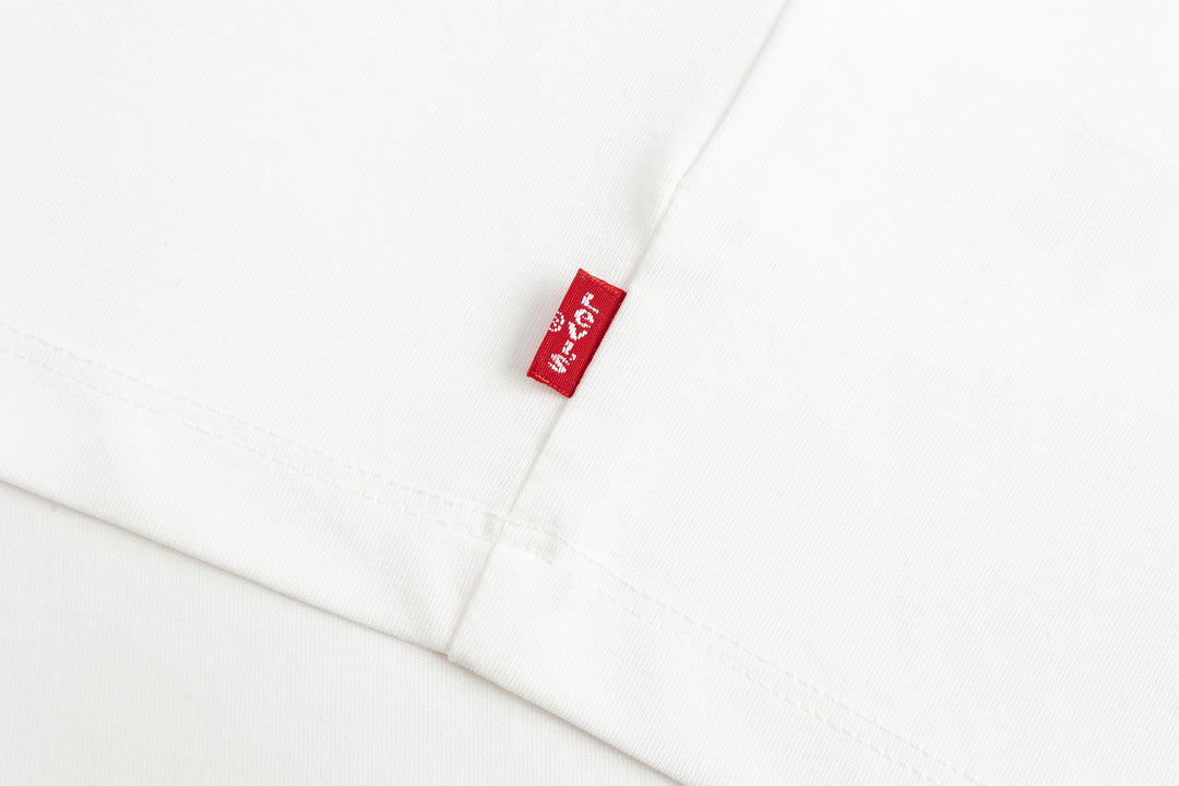 Levi's Girls Sugar Swizzle Cotton White T-Shirt (Little Kids)
