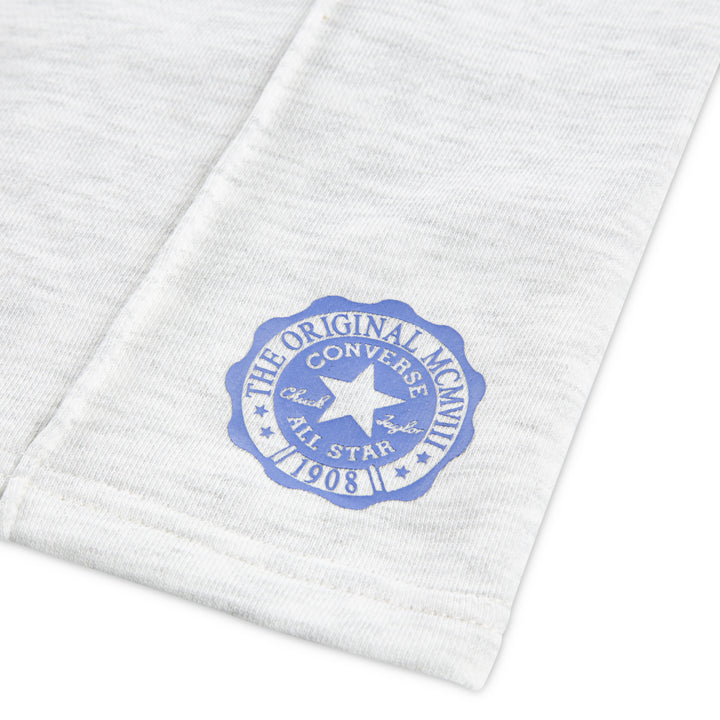 Converse Girls Pintuck Light Gray Shorts (Little Kids)
