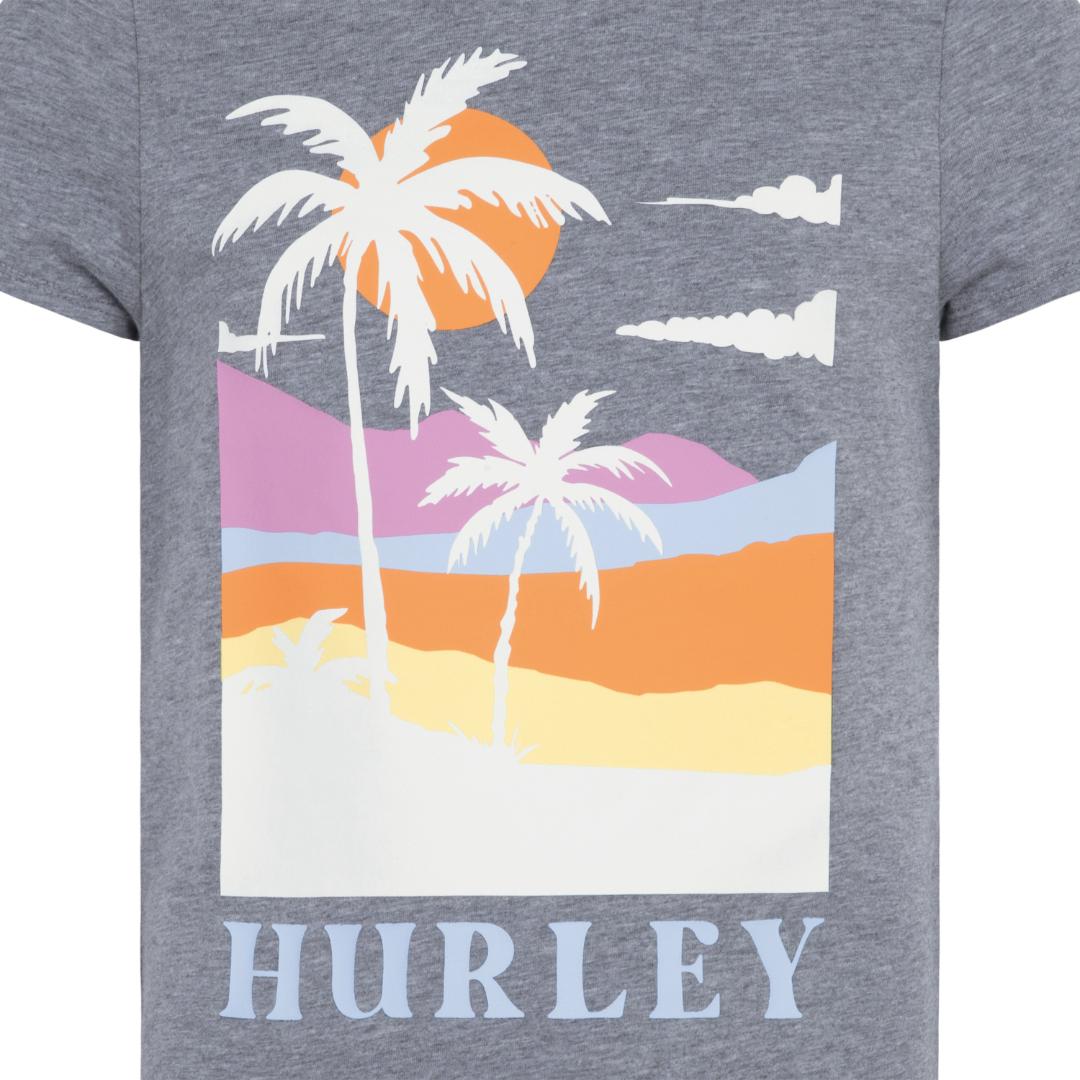 Hurley Girls Palm-Scape T-Shirt (Big Kids)