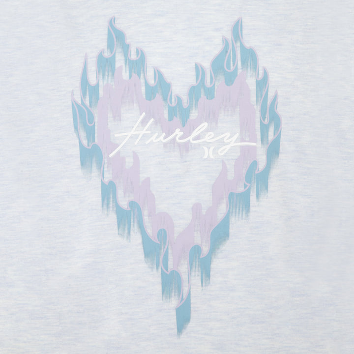 Hurley Girls Heart Fire T-Shirt (Big Kids)
