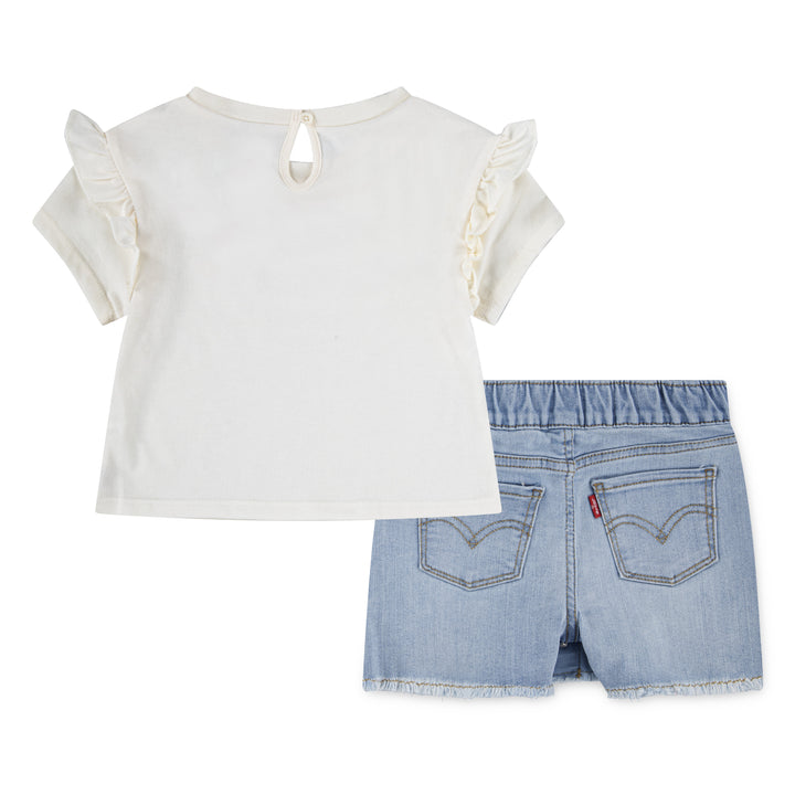 Levi's Girls 2-Piece T-Shirt & Denim Skort Set (Toddler)