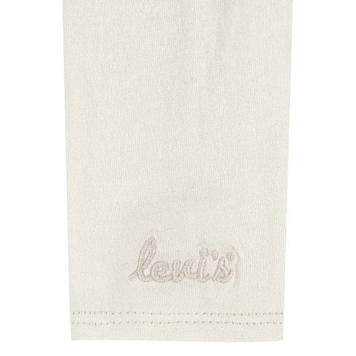 Levi's Girls 2-Piece Scrunchie Long Sleeve T-Shirt & Overall Skirts Set (Infant)