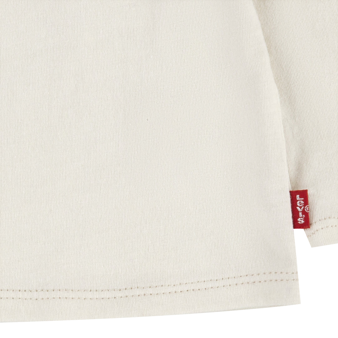 Levi's Girls 2-Piece Scrunchie Long Sleeve T-Shirt & Overall Skirts Set (Infant)