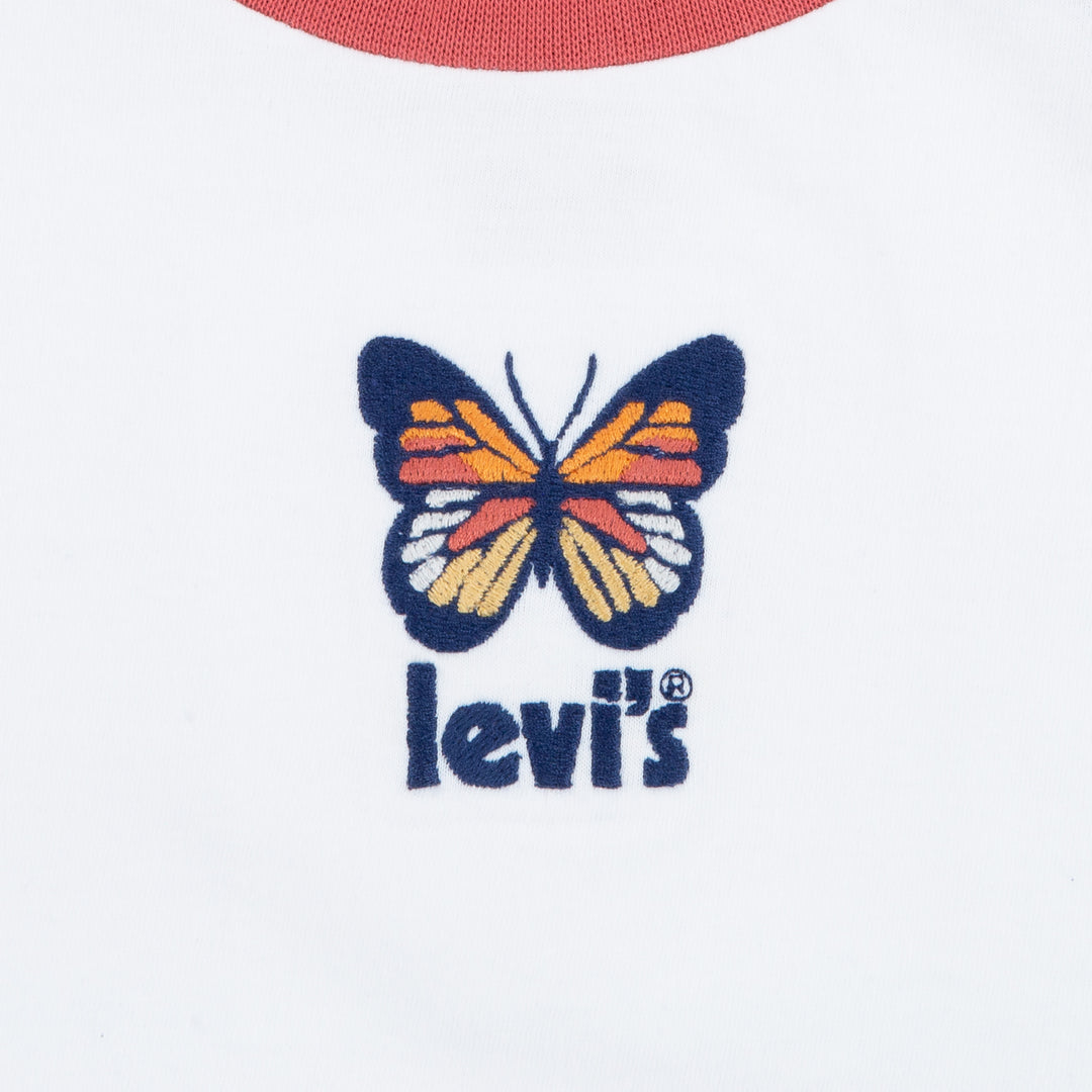 Levi's Girls Throwback Baseball Tee Twilight Blue (Toddler)