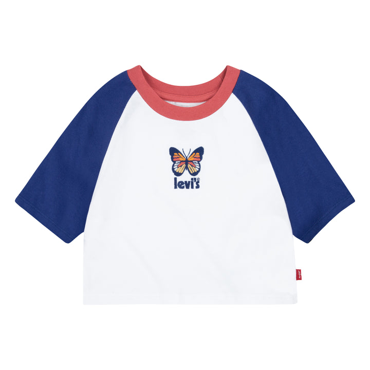 Levi's Girls Throwback Baseball Tee Twilight Blue (Toddler)
