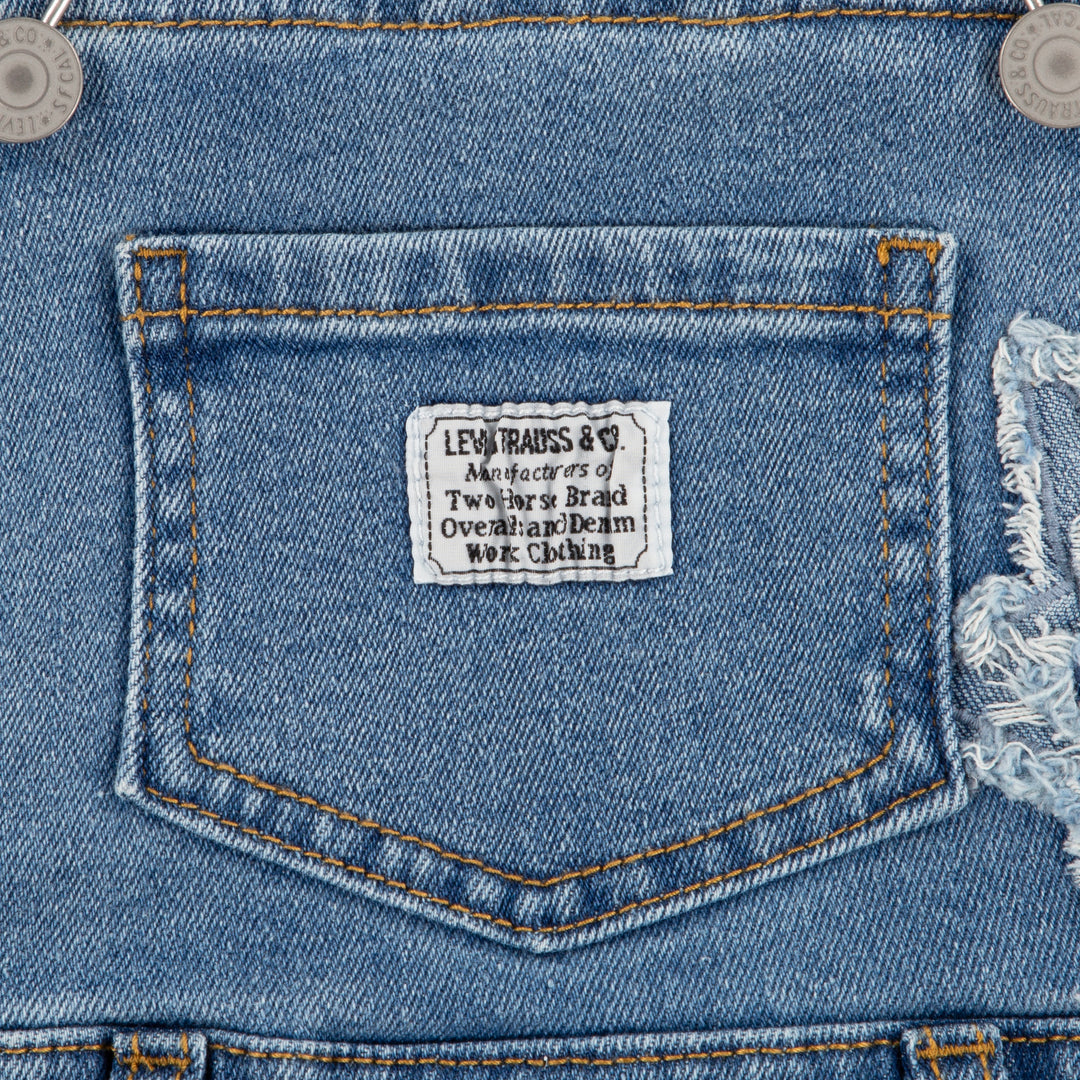 Levi's Girl Skirtall with Fray Edge Denim (Toddler)