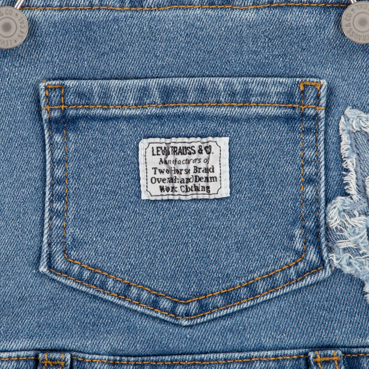 Levi's Girl Skirtall with Fray Edge Denim (Toddler)