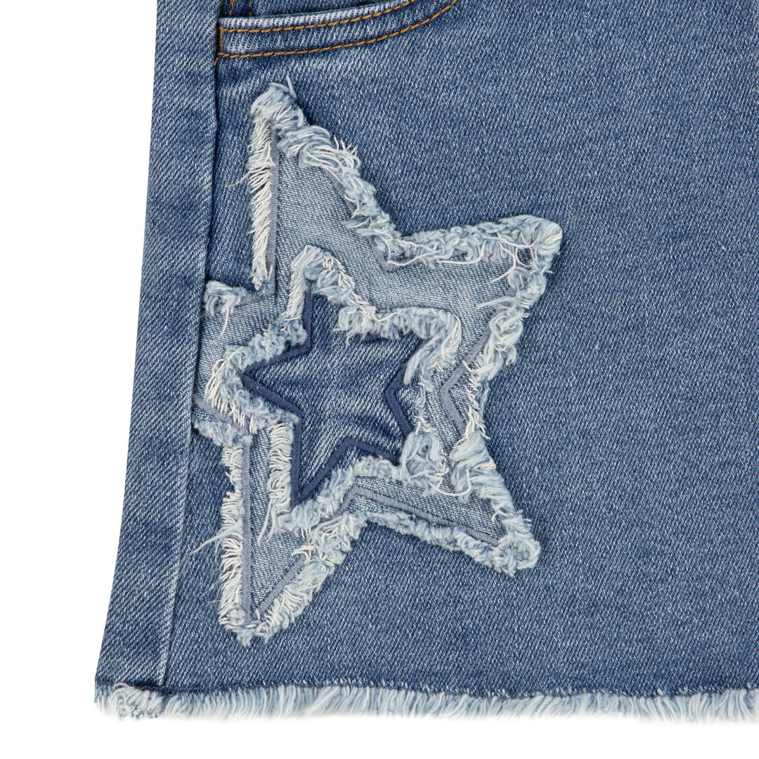 Levi's Girl Skirtall with Fray Edge Denim (Toddler)