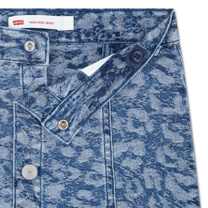 Levi's Girls Jacquard Button Front Skirt (Big Kids)
