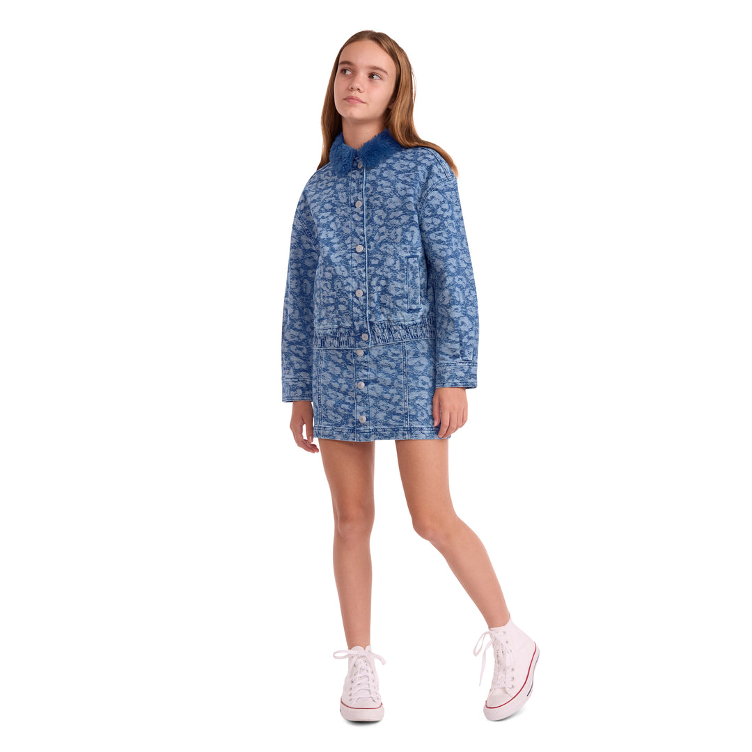 Levi's Girls Jacquard Button Front Skirt (Big Kids)