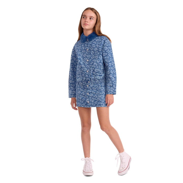 Levi's Girls Jacquard Button Front Skirt (Big Kids)