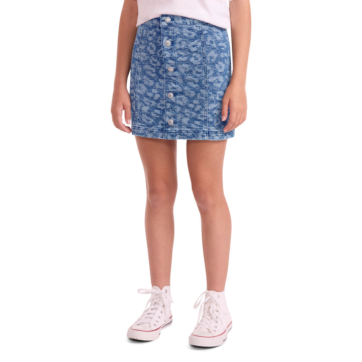 Levi's Girls Jacquard Button Front Skirt (Big Kids)