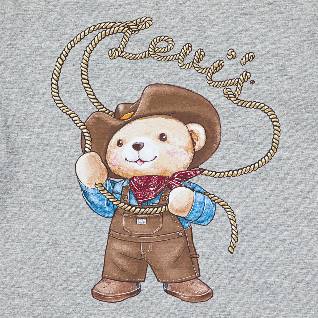 Levi's Boys Cowboy Tee & Carpenter Set Grey Heather (Toddler)