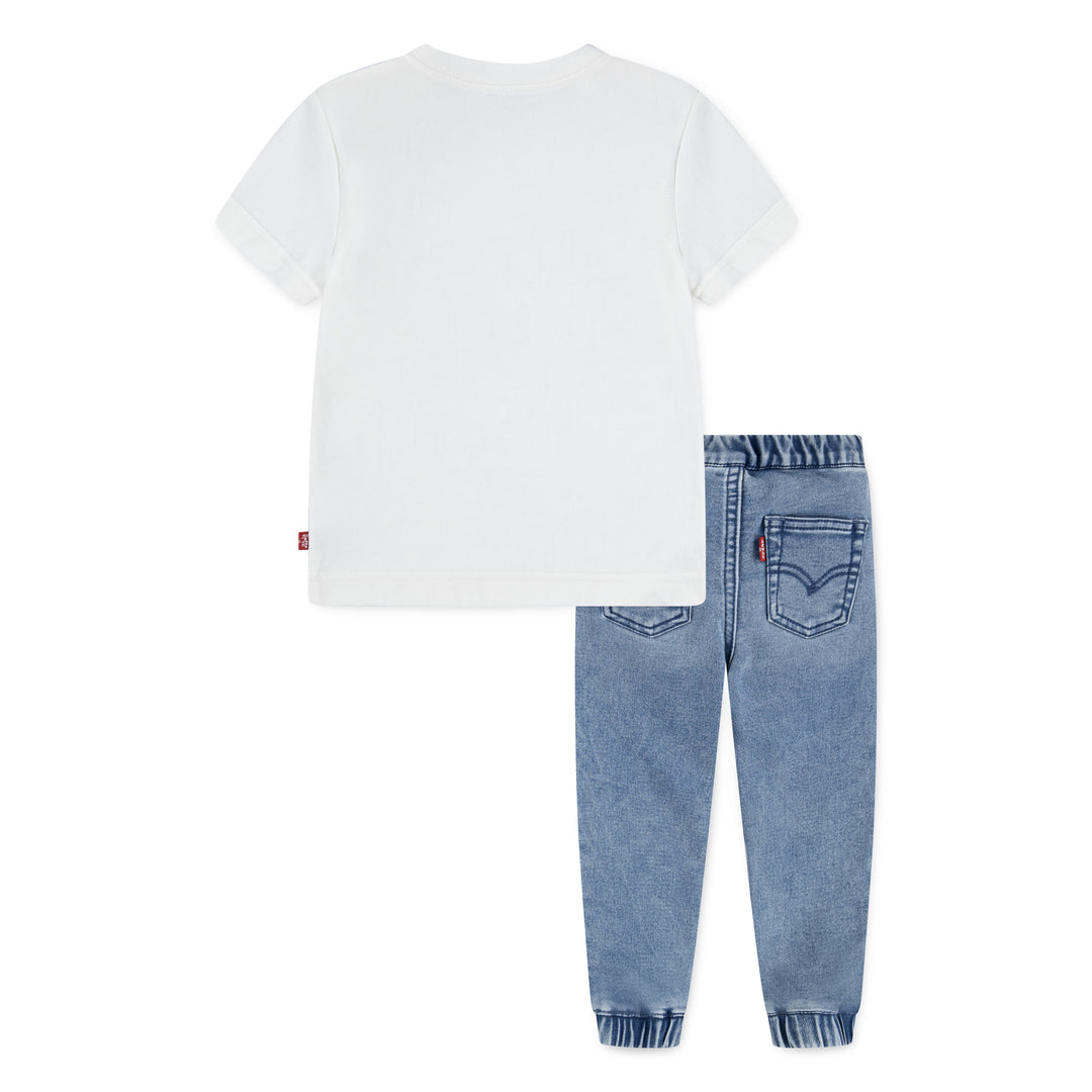 Levi's Boys Moto Patch Set Egret (Toddler)