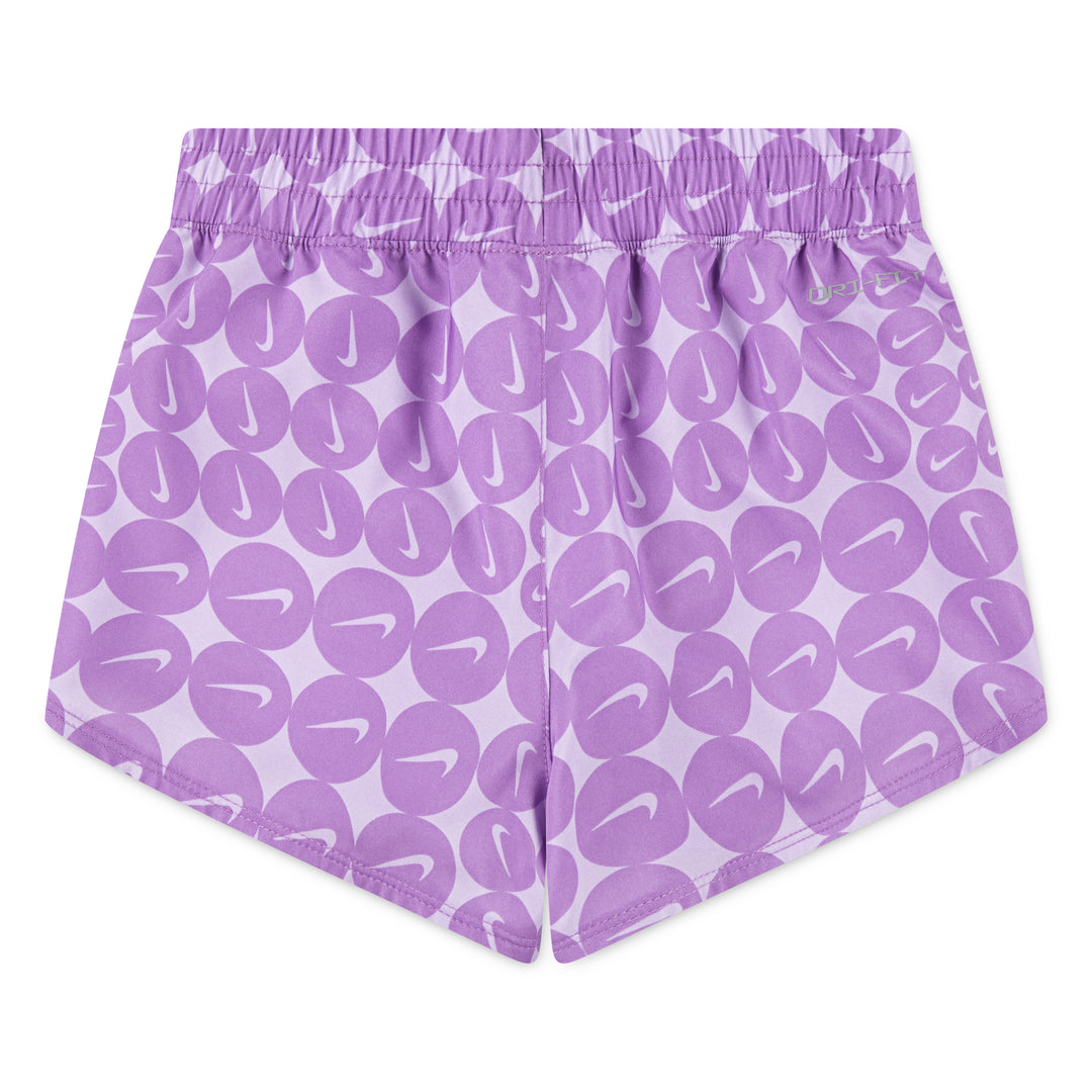 Nike Girls Dri-Fit Woven Training Purple Shorts (Little Kids)