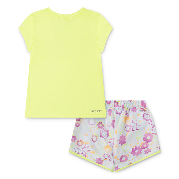 Nike Girls 2-Piece Flow-Ral AOP Sprinter T-Shirt & Shorts Set (Little Kids)