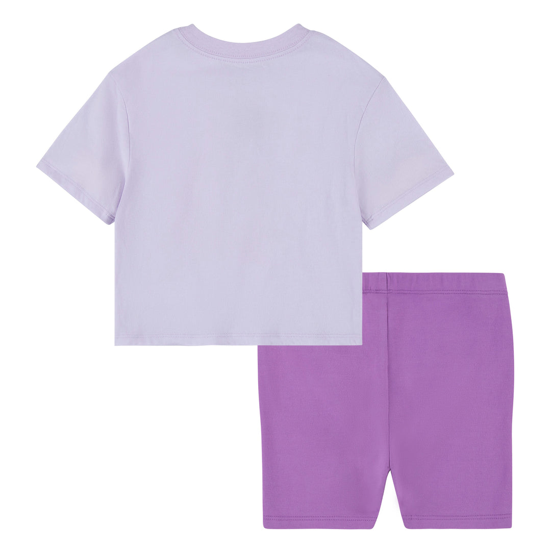 Jordan Girls 2-Piece Mini Me Flight T-Shirt & Bike Shorts Set (Toddler)