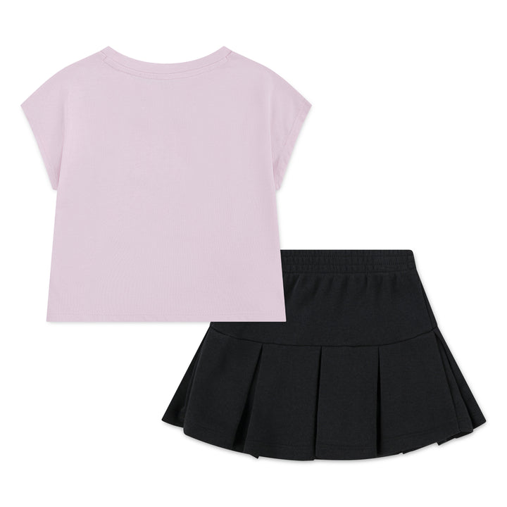 Jordan Girls 2-Piece T-Shirt & Pleated Skirt Set (Toddler)