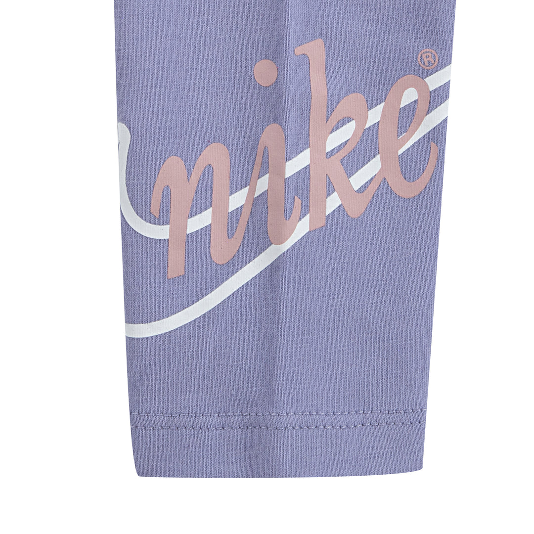Nike Girls Flower Child Pant Set Purple Dawn (Toddler)