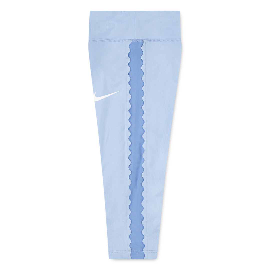 Nike Girls Swoosh Motion Dri-Fit Blue Leggings (Toddler)