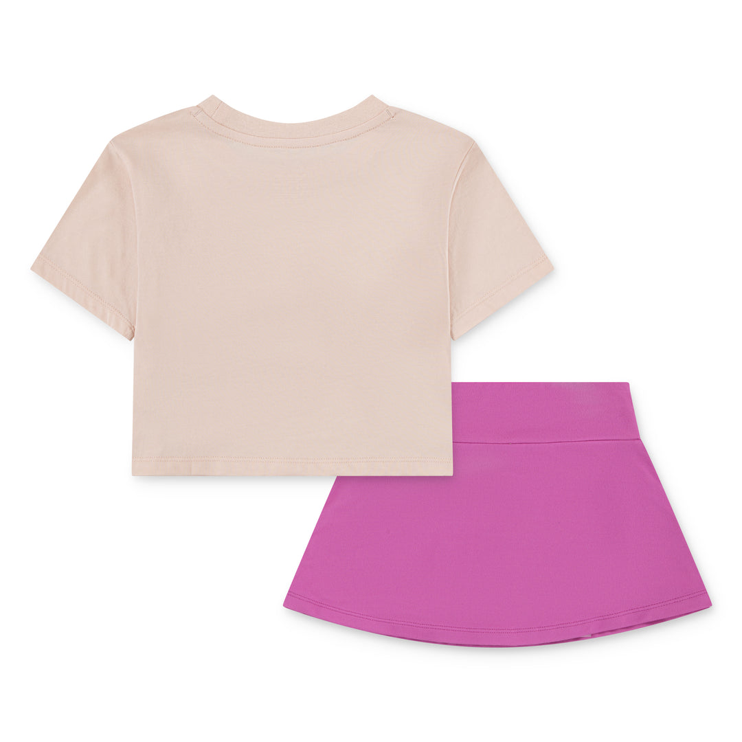Nike Girls 2-Piece Wild Flower Dri-Fit T-Shirt & Scooter Skirt Set (Toddler)