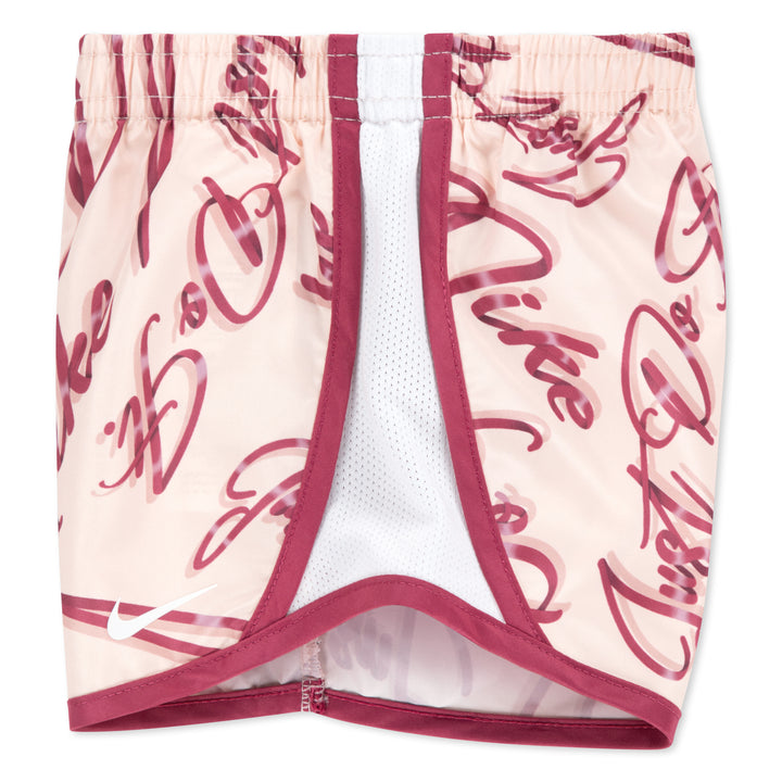 Nike Girls 2-Piece Essentials AOP Tempo Red T-Shirt & Shorts Set (Little Kids)