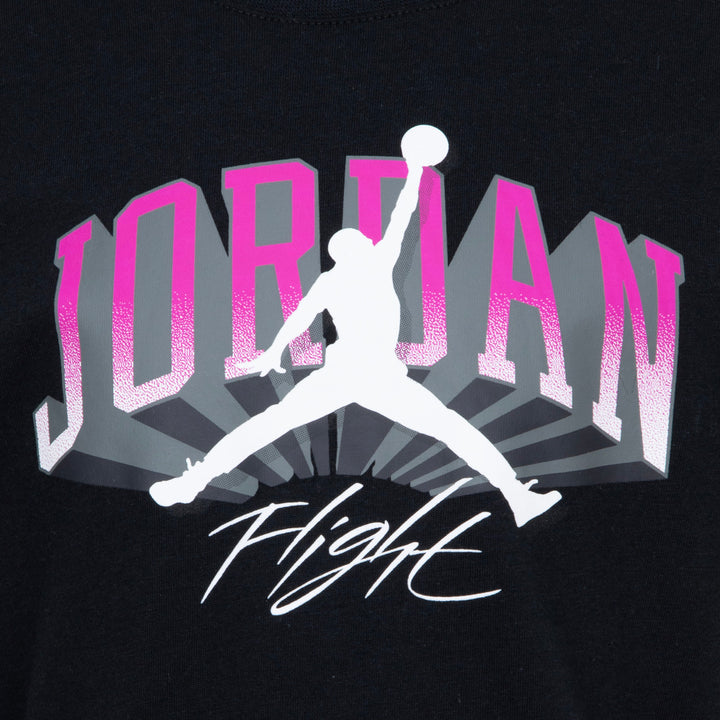 Jordan Girls Push Through Black T-Shirt (Little Kids)