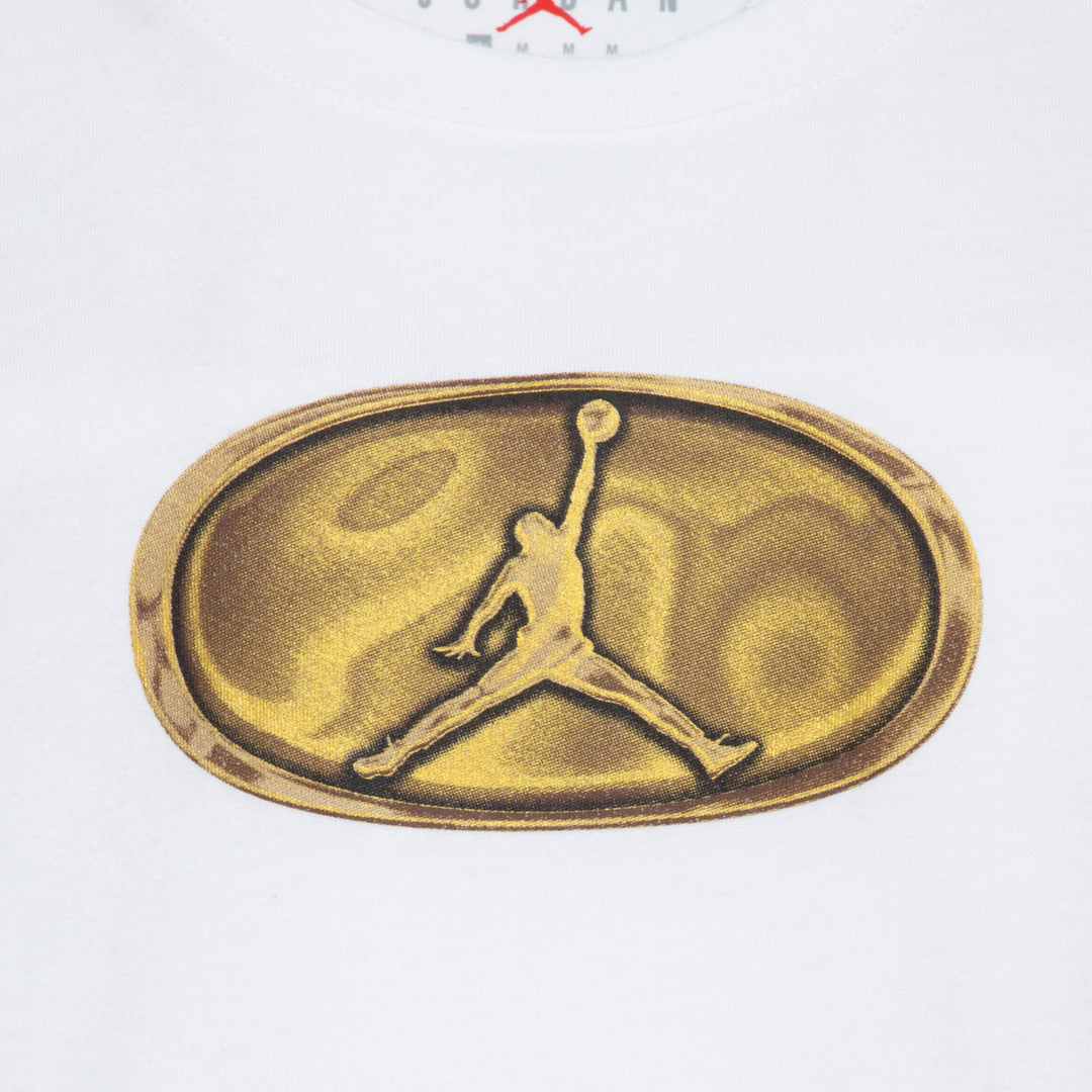 Jordan Girls 1st Baby Blue T-Shirt White (little Kids)