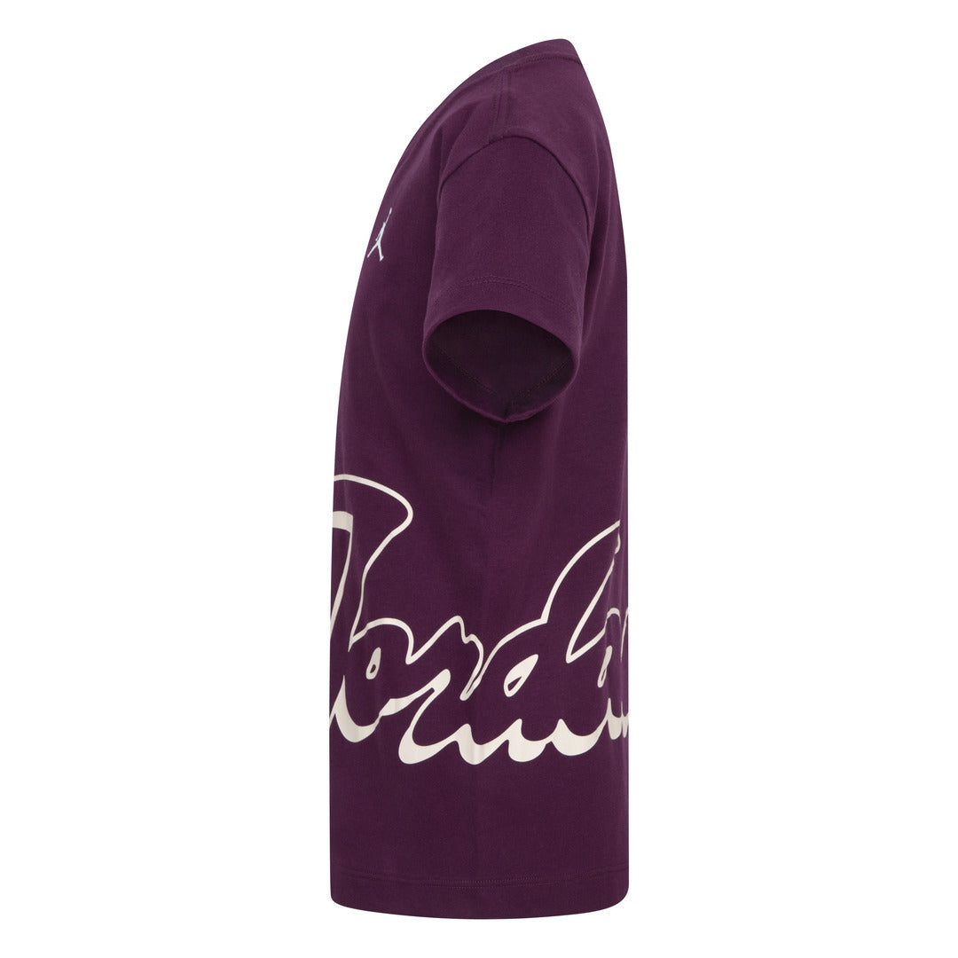Jordan Girls Enchantment Script T-Shirt Bordeaux (Little Kids)