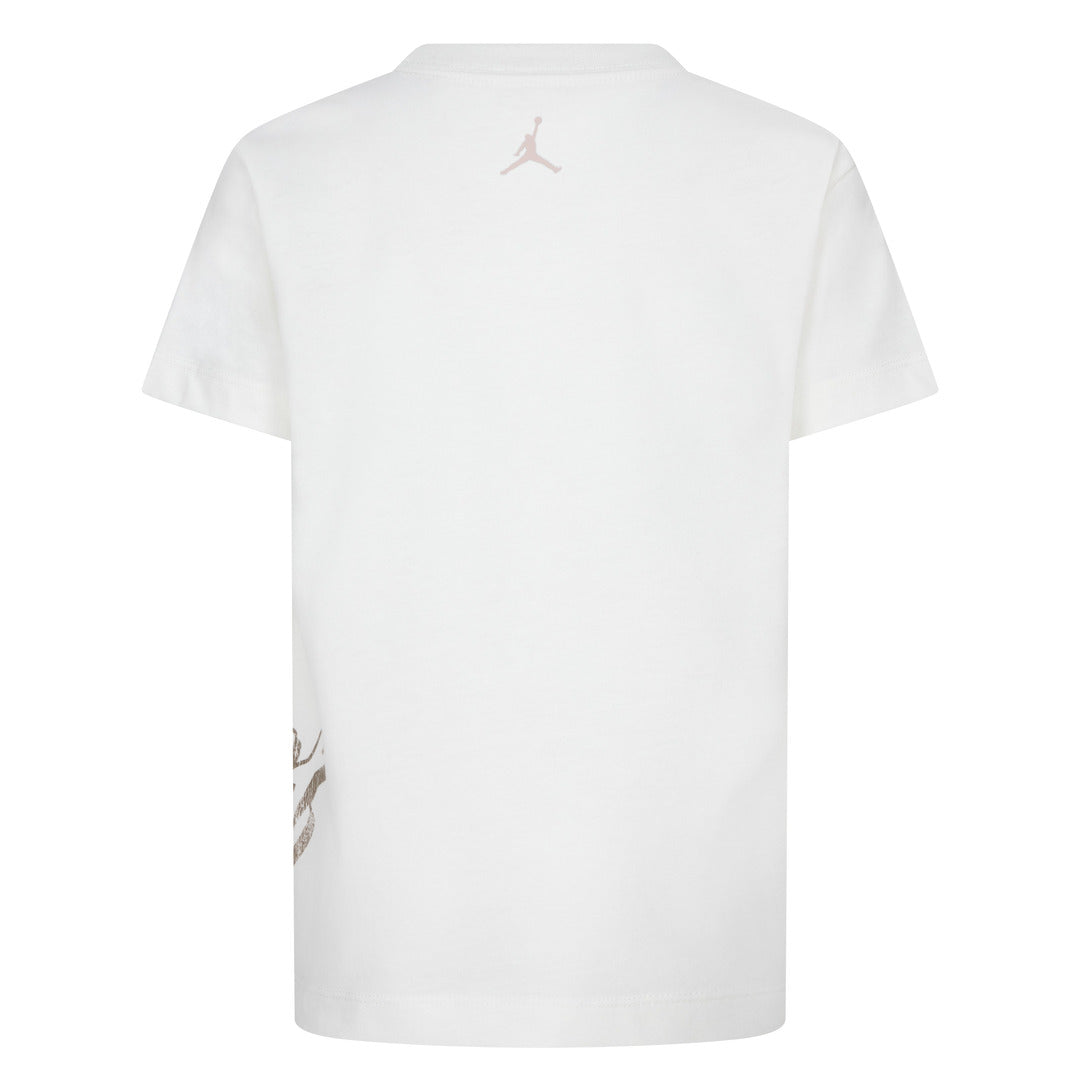 Jordan Girls 23 Spot Up Shooter White T-Shirt (Little Kids)